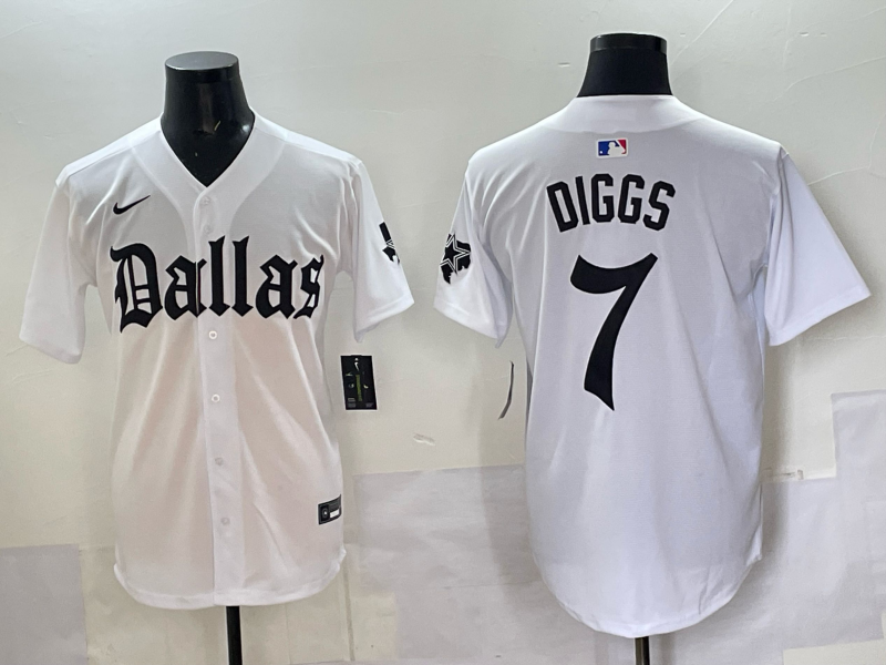 Men Dallas Cowboys #7 Diggs white Nike 2025 NFL Jersey 04->dallas cowboys->NFL Jersey